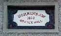 James Taylor, a stone-cutter, cut the above stone for the Hall (the oldest in Portadown District) and gave, it to the Lodge free of cost.
